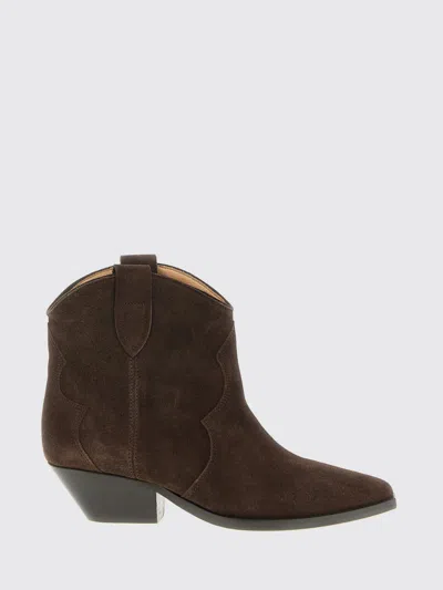 Isabel Marant Dewina  Ankle Boot In Used Suede In Brown
