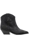 Isabel Marant Dewina Leather Boots In Black