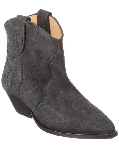 Isabel Marant Dewina Suede Bootie In Gray