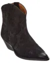 Isabel Marant Dewina Suede Bootie In Black