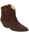 Isabel Marant Dewina Suede Bootie In Brown