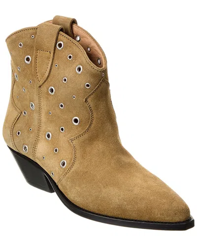 Isabel Marant Dewina Suede Bootie In Brown