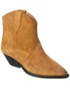 Isabel Marant Darizo 70mm Leather Ankle Boots In Brown