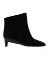 Isabel Marant Deyan Suede Ankle Boots In Black