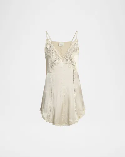 Isabel Marant Diandra Lace Inset Silk Top