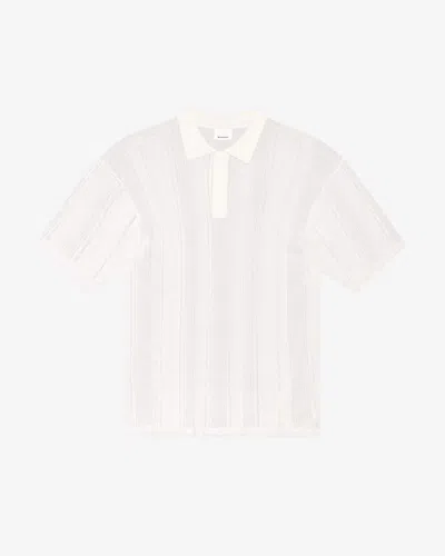 Isabel Marant Dickens Polo Shirt In White