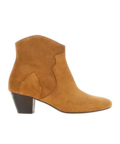 Isabel Marant Darizo Suede Leather Ankle Boots In Brown