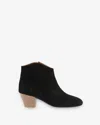 Isabel Marant Dicker Heeled Ankle Boots In Black