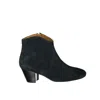 Isabel Marant Flat Ankle Boots  Woman Color Black In Blue