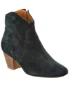 Isabel Marant Darizo Suede Western Booties In Black