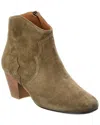 Isabel Marant Dicker Suede Ankle Boots In Brown