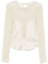 Isabel Marant Diem Blouse In Neutral