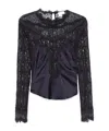 Isabel Marant Long Sleeve Shirt In Black