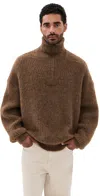 Isabel Marant Long Sleeve Sweater In Brown