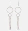 Isabel Marant Disco Ring Embellished Earrings In Transparent/silver
