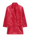 Isabel Marant Dita Double-breasted Blazer In Red