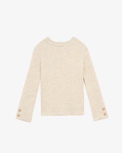Isabel Marant Dixie Sweater In Neutral