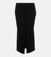 Isabel Marant Dixina Linen-blend Midi Skirt In Black