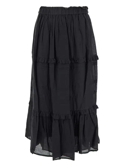 Isabel Marant Diya Midi Skirt In Black