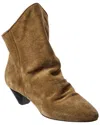 Isabel Marant Doey Suede Boot In Brown