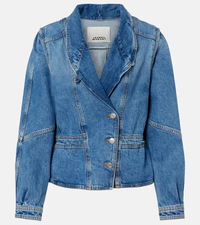 Isabel Marant Dolie Denim Jacket In Blue