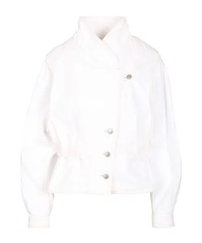 Isabel Marant Dolie Gather Detailed Jacket In White