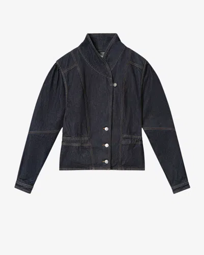 Isabel Marant Dolie Denim Jacket In Black