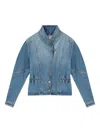 Isabel Marant Dolie Puffed-sleeve Jacket In Blue