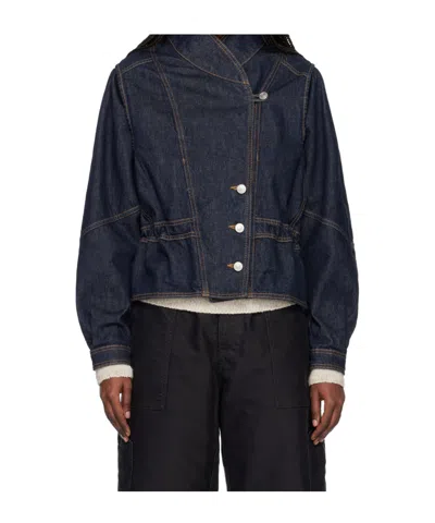 Isabel Marant Dolie Long-sleeved Denim Jacket In Blue