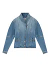 Isabel Marant Dolie Puffed-sleeve Jacket In Blue