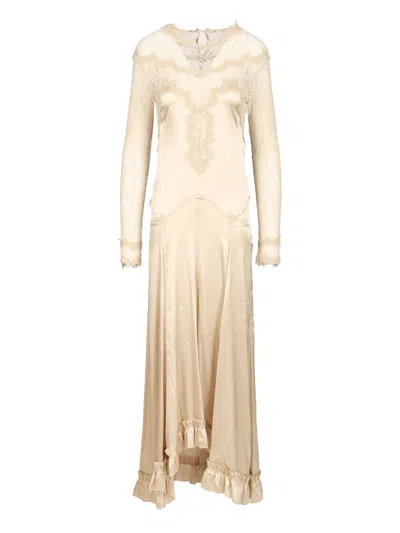 Isabel Marant Dolores-gb Long Dress Dresses Beige In Neutral