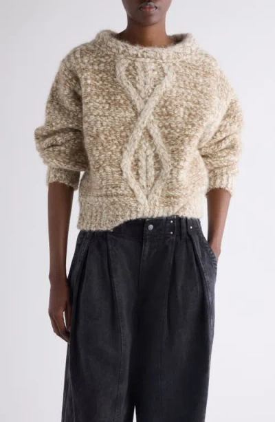 Isabel Marant Dorota Chunky-knit Alpaca-blend Jumper In Brown