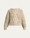 Isabel Marant Dorota Cable-knit Sweater In Sand