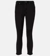 Isabel Marant Dorothea Suede Slim Pants In Black