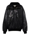 Isabel Marant Dorry Oversized Leather Jacket In Black