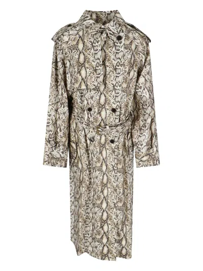 ISABEL MARANT DOUBLE-BREASTED BELTED TRENCH COAT