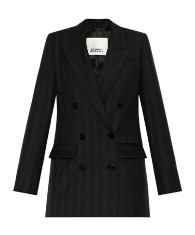 Isabel Marant Double Breasted Blazer In Black