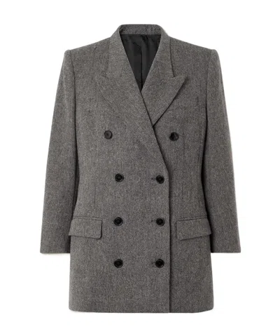 Isabel Marant Double-breasted Blazer In Gray