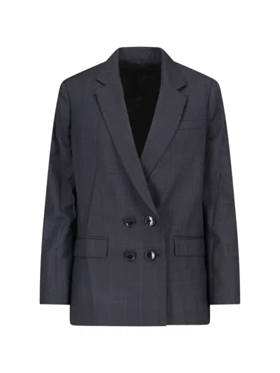 Isabel Marant Double-breasted Blazer In Gray