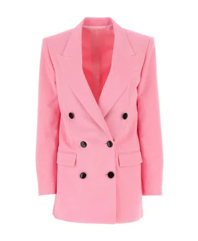 Isabel Marant Women Nevim Double-breasted Jacket In Pink
