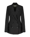 Isabel Marant Double-breasted Button-fastening Jacket In Black