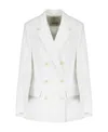 Isabel Marant Double-breasted Button-fastening Jacket In White