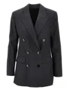 Isabel Marant Double-breasted Checked Jacket In Black
