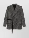 Isabel Marant Double-breasted Coat Featuring Belt Detail In Gray