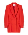 Isabel Marant Double Breasted Coat In Red