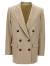 Isabel Marant Double-breasted Jacket In Beige