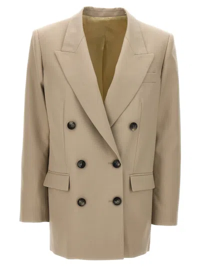 Isabel Marant Double-breasted Jacket In Beige