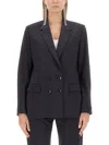 Isabel Marant Fevim Wool Double-breasted Blazer In Black
