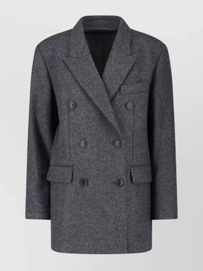 ISABEL MARANT DOUBLE-BREASTED JACKET WITH NOTCHED LAPELS