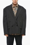 Isabel Marant Double-breasted Klero Oversized Blazer With District Motif